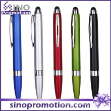 Multi-Color Available Metal Luster Clip Ballpoint Pen with Rubber Tip